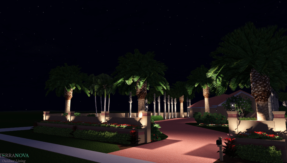 Outdoor Lighting Landscape 3D Design