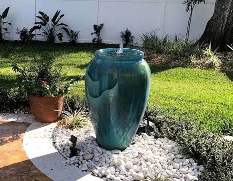 Fountain Vase Landscaping Design