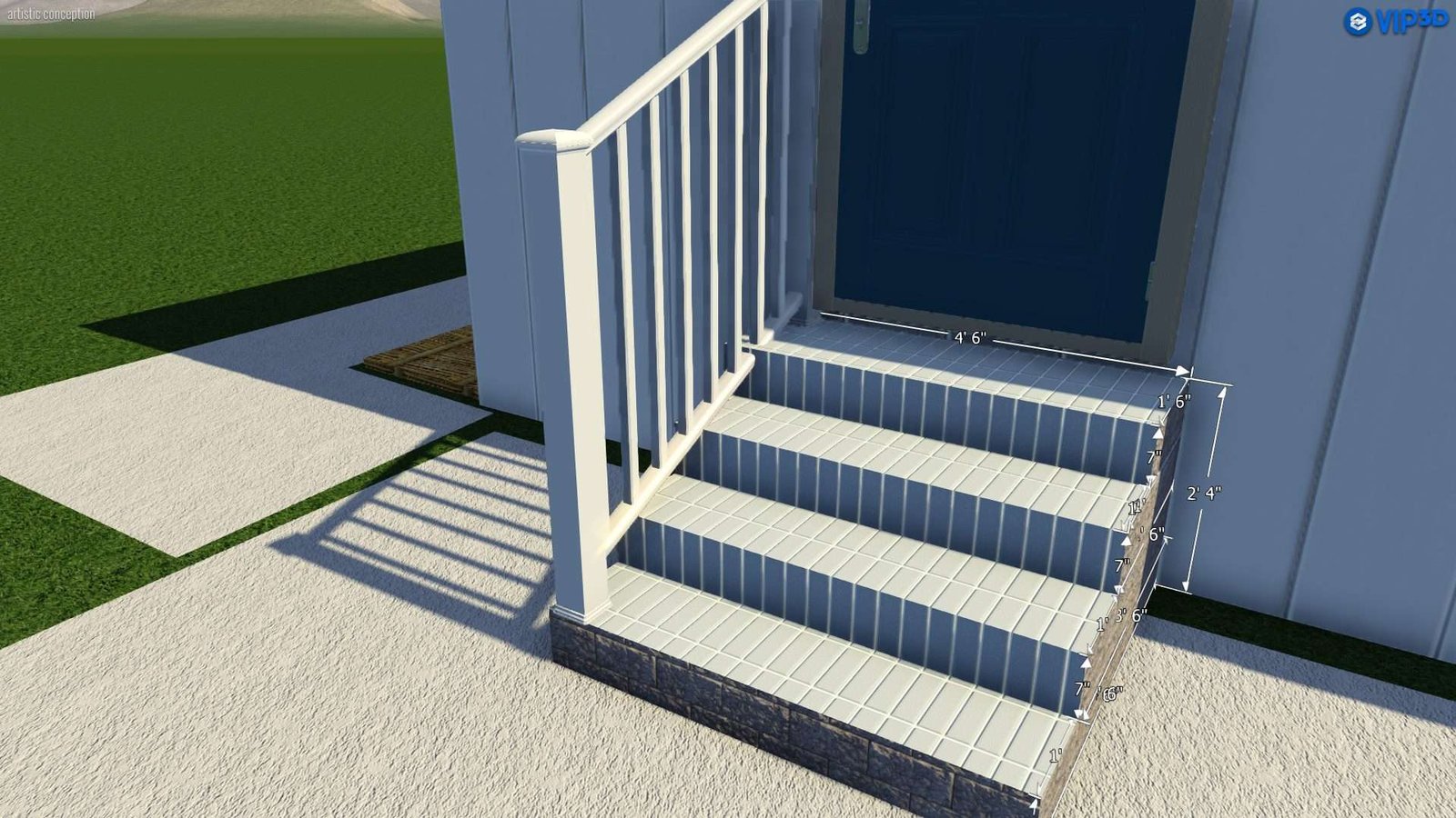 3D Hardscaping Elements
