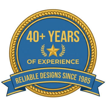 40 years of experience logo badge icon
