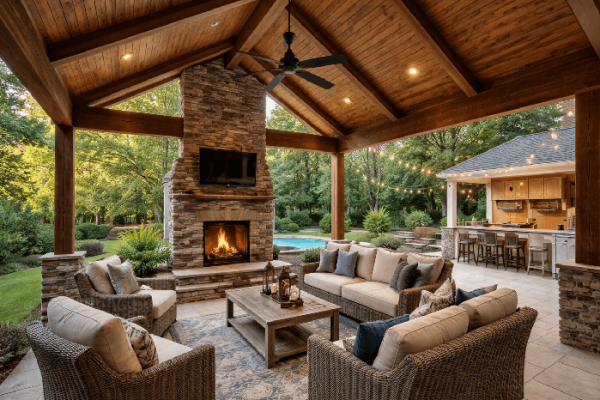 Covered patio