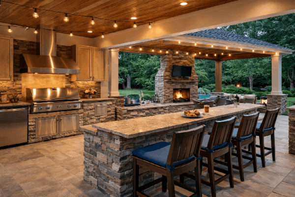 outdoor kitchen